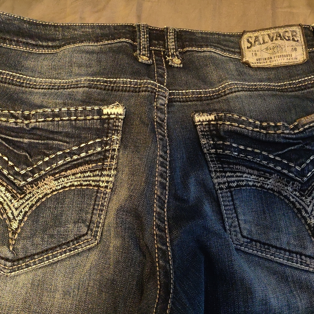Men's Buckle Salvage Anarchy Jeans 32R Comfy